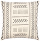 Surya Malian Cream Pillow Shell With Polyester Insert 18"H X 18"W