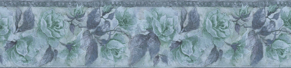 Flowers Peel and Stick Wallpaper Border 15'x7"