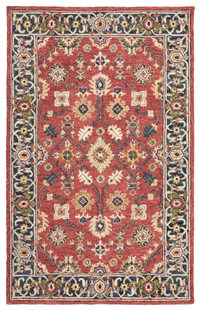 Oriental Weavers Alfresco Collection Red/ Blue Oriental Indoor Area Rug 10'X13'