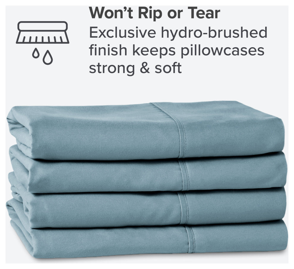 Bare Home Microfiber Pillowcases - Multi-Pack, Coronet Blue, Standard, Set of 4