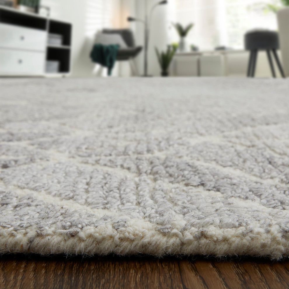 Weave & Wander Saena Gray/Natural Rug, 10'x10' Round