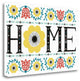 "Folk Lodge Home V2 Teal" By Michael Mullan, Giclee Print on Gallery Wrap Canvas