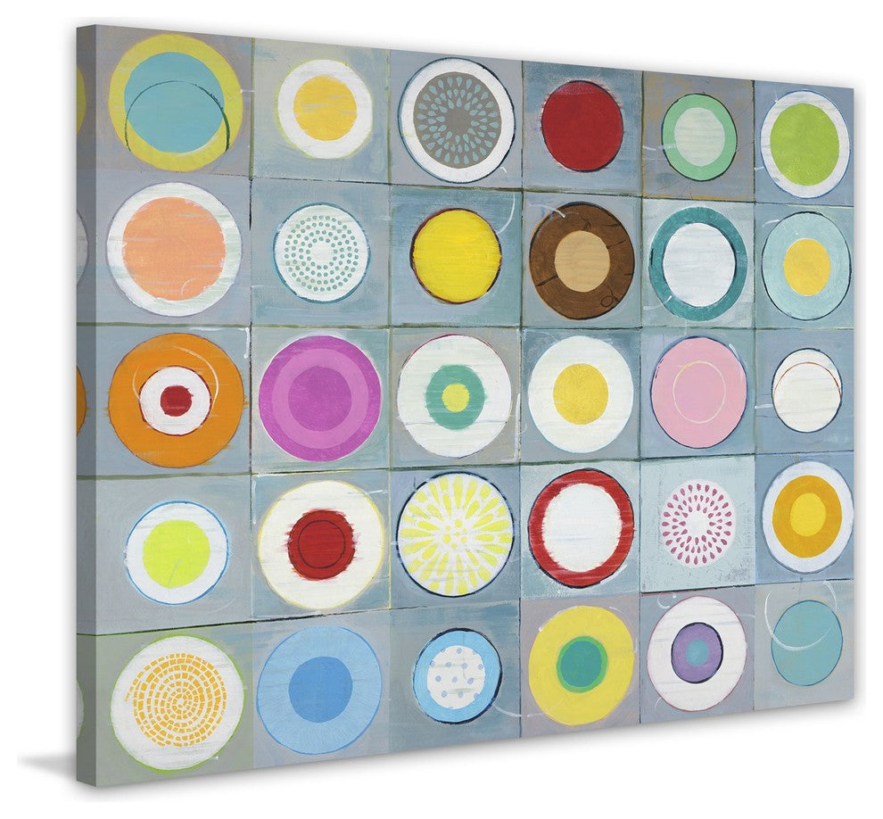 Marmont Hill, "Colors Round" by Julie Joy Painting on Wrapped Canvas, 48x40
