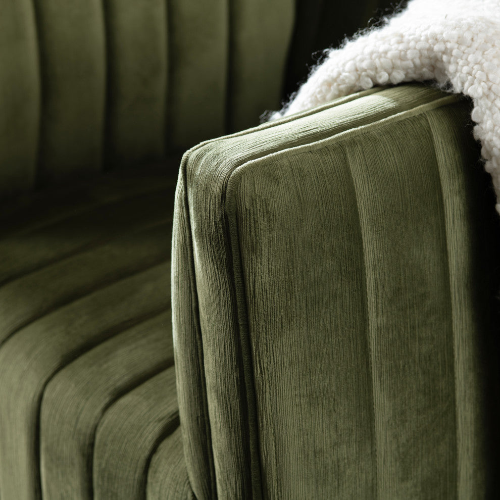 Green Upholstered Accent Chair