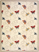 Kaleidoscope Rug, Wing Dings, Beige, 3'10"x5'4"