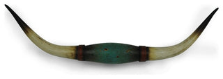 Teal Faux Longhorn Wall Sculpture