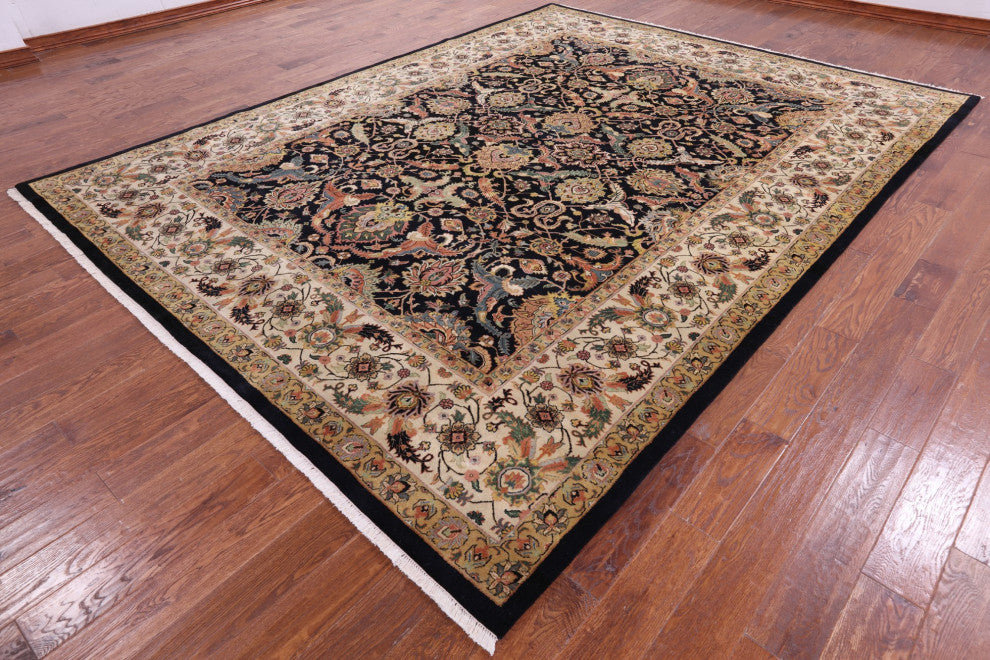 Handmade Persian Tabriz Wool Rug 9' 1" X 11' 10" - Q12138