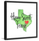 "Home Sweet Texas" Framed Painting Print, 12x12