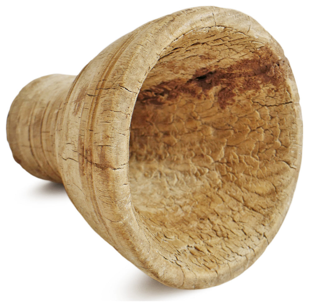 Consigned Old Wood India Mortar Cup 4