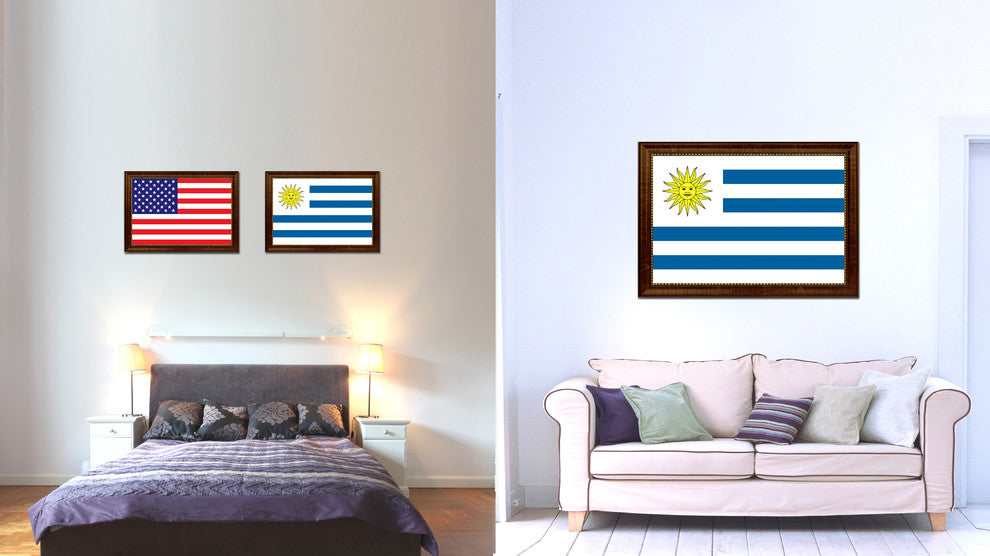 Uruguay Country Flag Canvas Print, 27"x39"