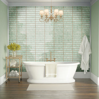 Hudson Studio Soho Brick Mint Ceramic Wall Tile
