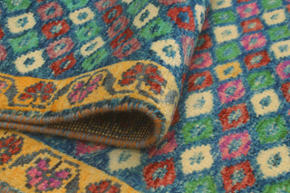 Balochi Ainagul Blue/Gold Rug, 3'11x6'0