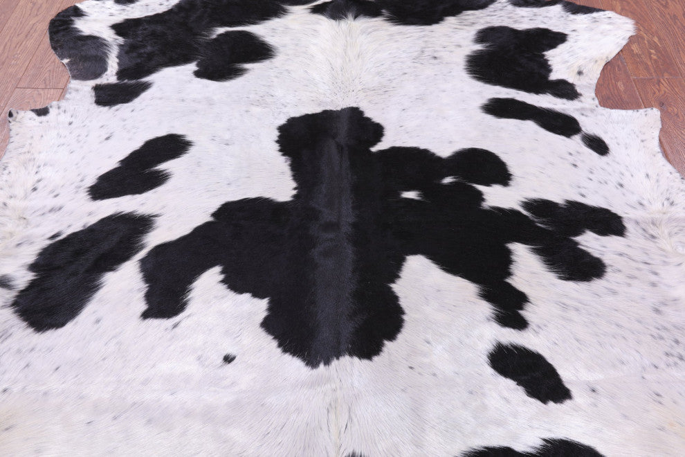 Organic Natural Hair-On Cowhide Area Rug 6' 9" X 6' 0" C1703