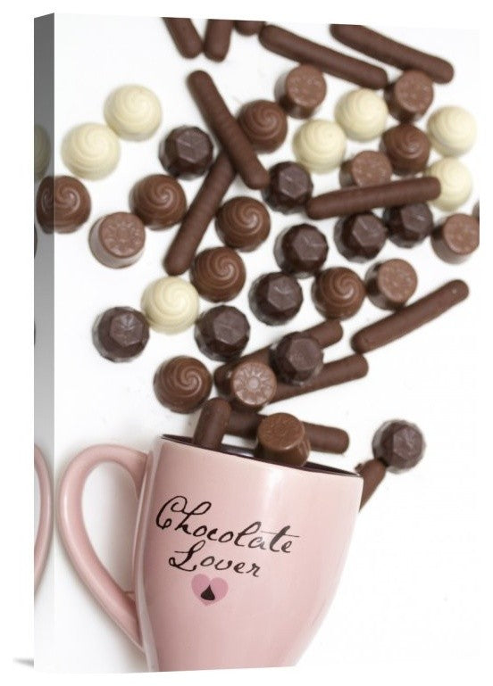 "I Am A Chocolate Lover" Stretched Canvas Giclee by Sarah Saratonina, 12x18"