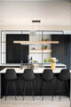 Una LED Linear Pendant 48" White Washed Oak, Uplight/Downlight, 3500K
