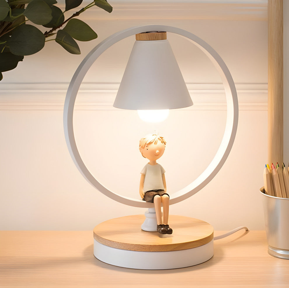 Le Brassus | Creative LED Night Light Fixture with a Figurine, White, Bird