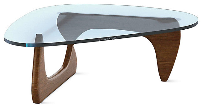 Walnut kidney Coffee table