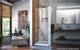 DreamLine Unidoor 25" Frameless Hinged Shower Door, Clear Glass, Brushed Nickel