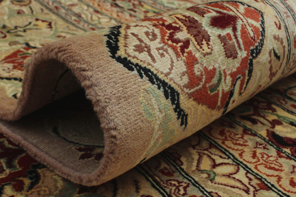 Pak-Persian Paracha Beige Rug, 9''0x12''0