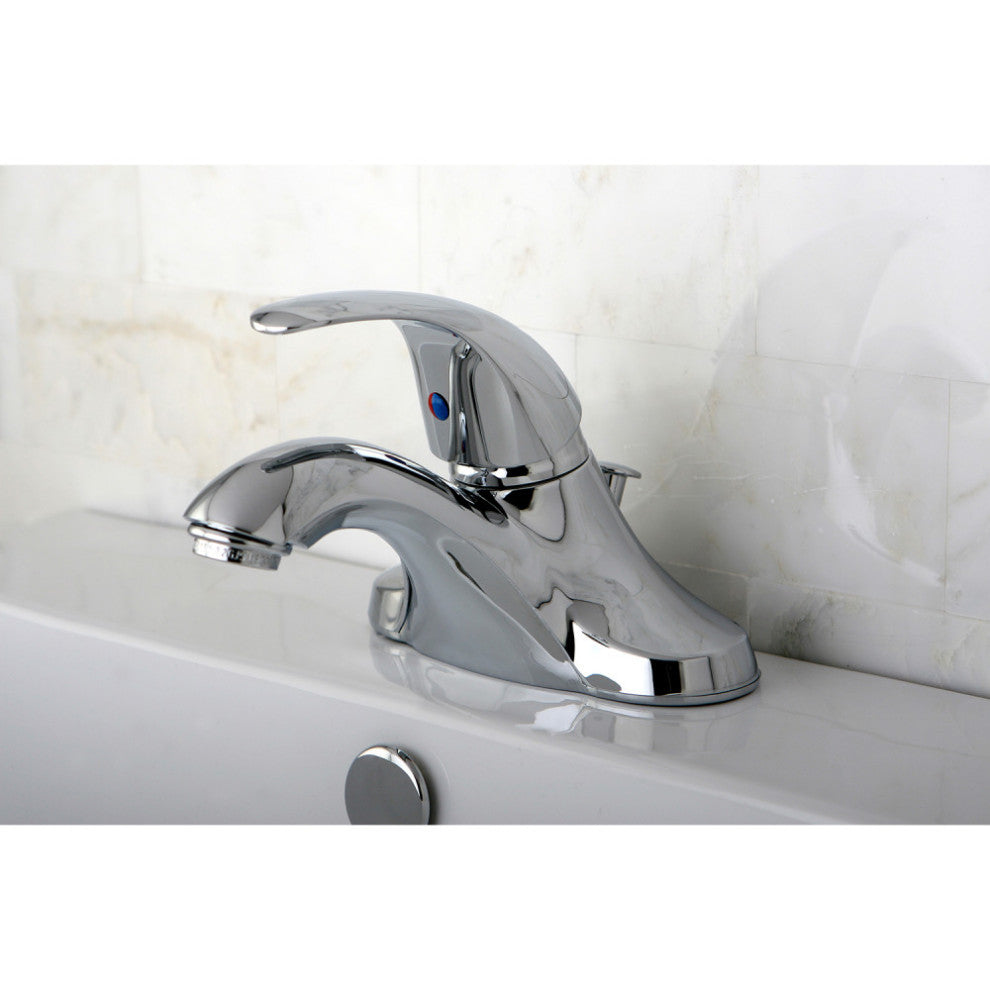 Kingston Brass Single-Handle 4" Centerset Bathroom Faucet, Polished Chrome
