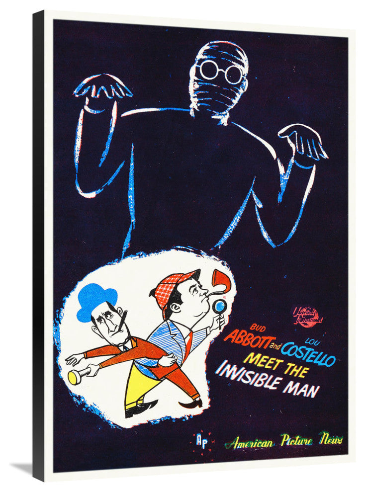 "Abbott & Costello - Invisible Man" Canvas by Hollywood Photo Archive, 25x36"
