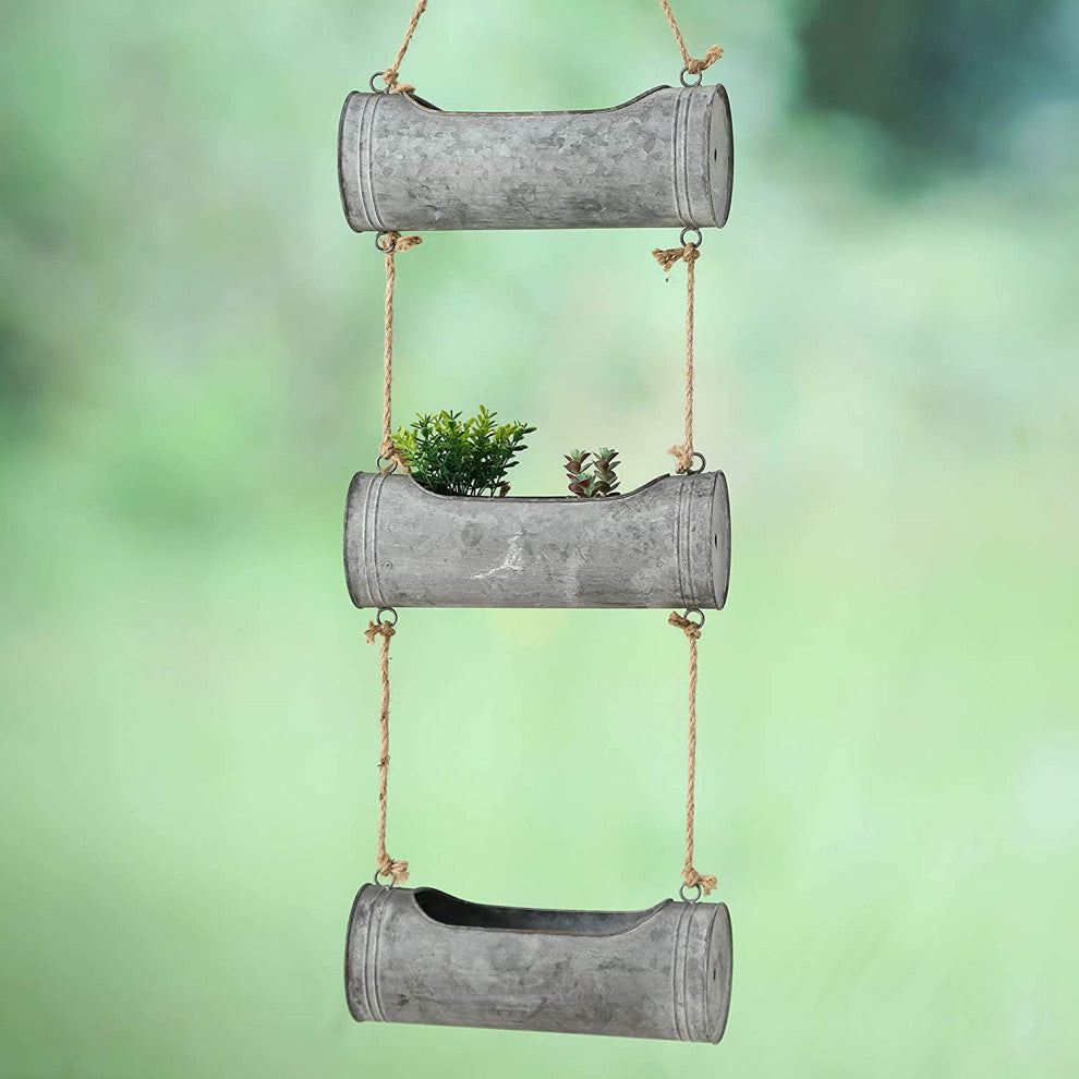 Becky Rope and Cylinder Bin Multi Plant Vertical Hanger