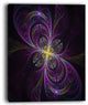 "Purple Abstract Floral Shapes" Floral Wall Art Canvas, 30"x40"
