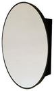 Round Metal Frame Medicine Cabinet, Matte Black