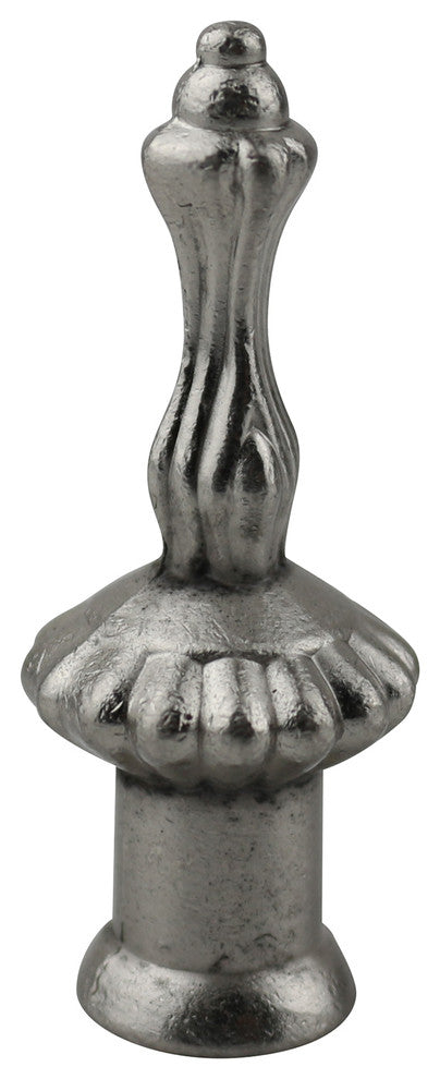 Markington Lamp Finial, 2" Tall, Brushed Nickel, Single