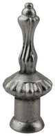 Markington Lamp Finial, 2" Tall, Brushed Nickel, Single