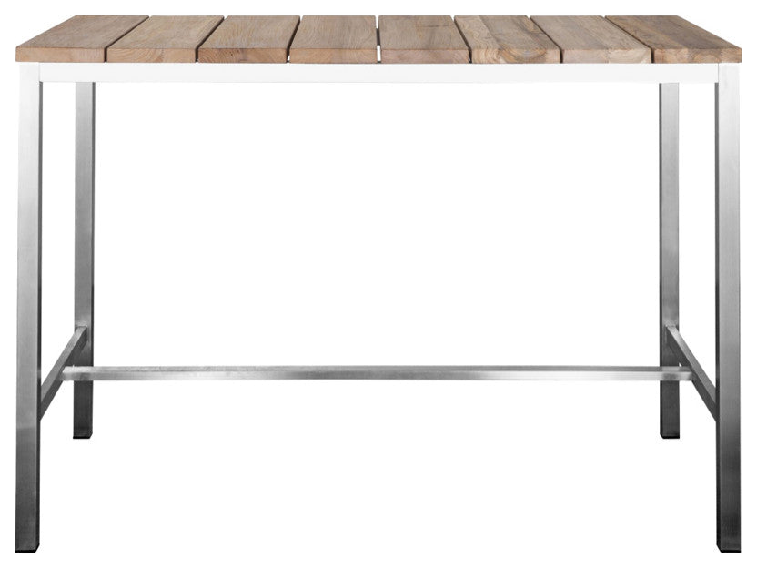 Stone Indoor/Outdoor Bar Table, Brown