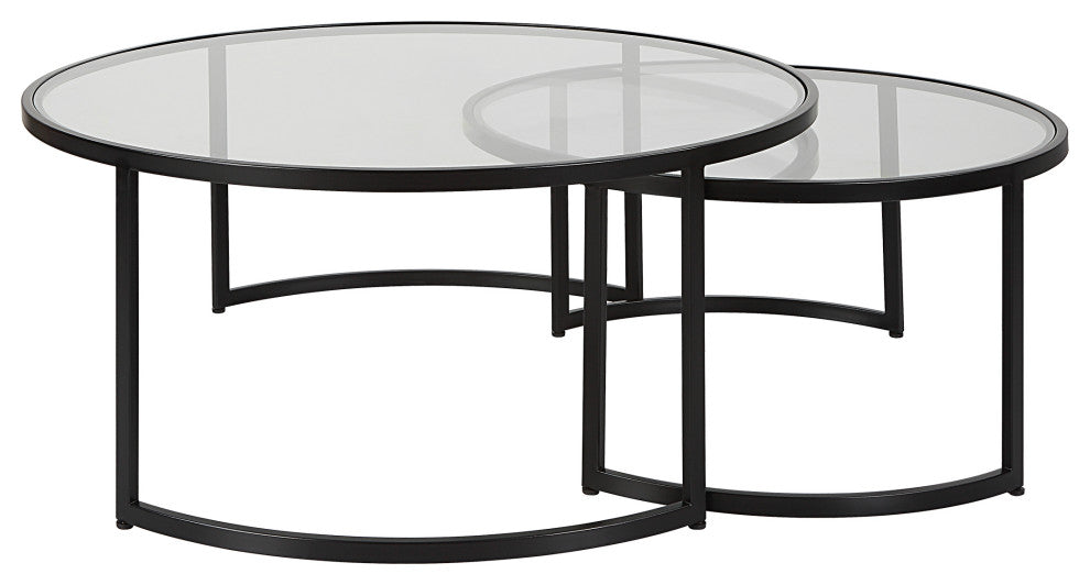 Uttermost Rhea Black Nesting Coffee Tables Set of 2