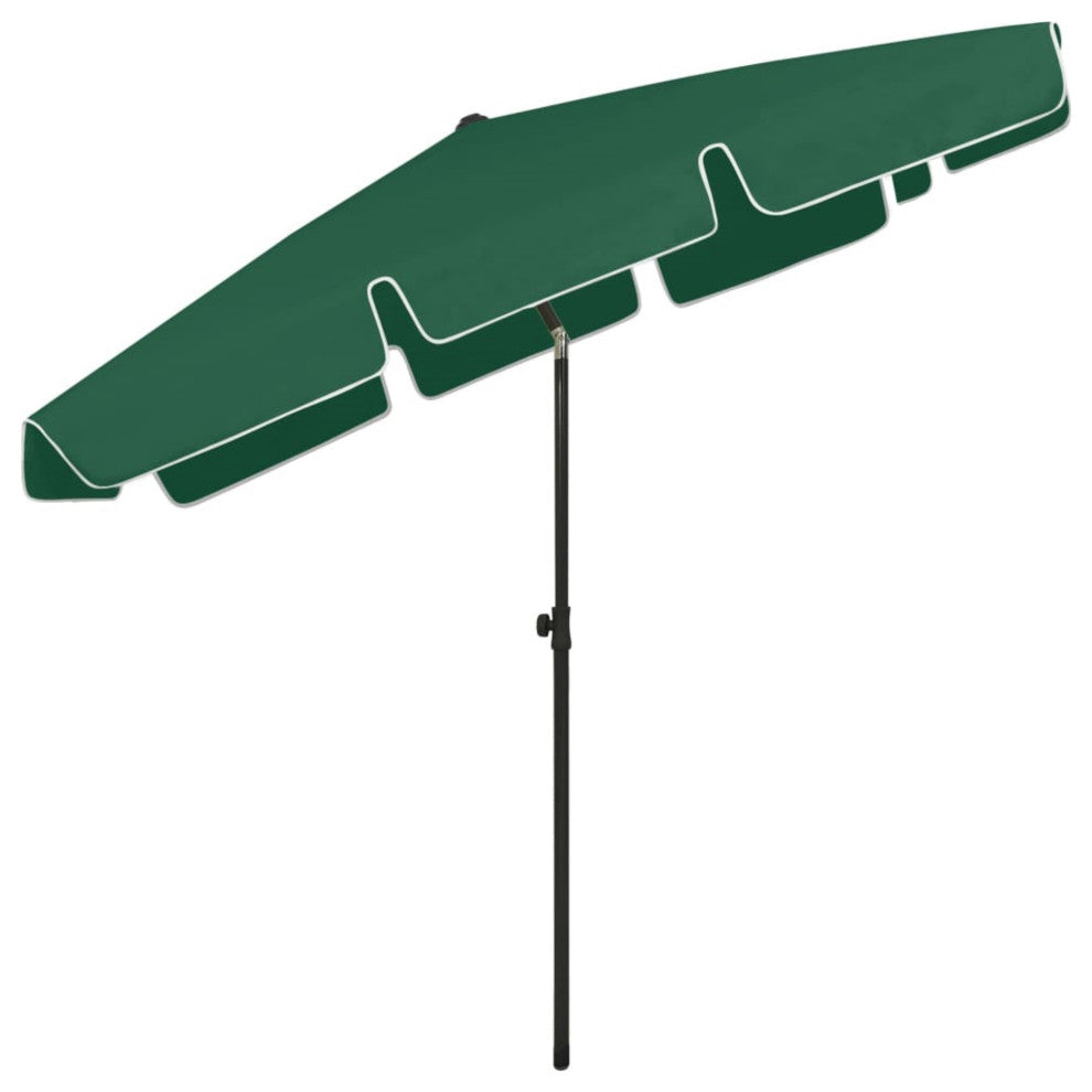 Vidaxl Beach Umbrella Green 78.7"x49.2"