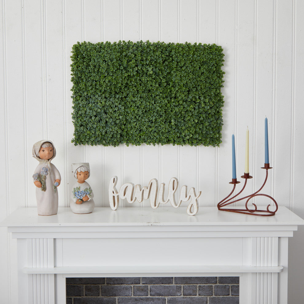 12" Succulent Artificial Wall Mat, Indoor/Outdoor, Set of 6