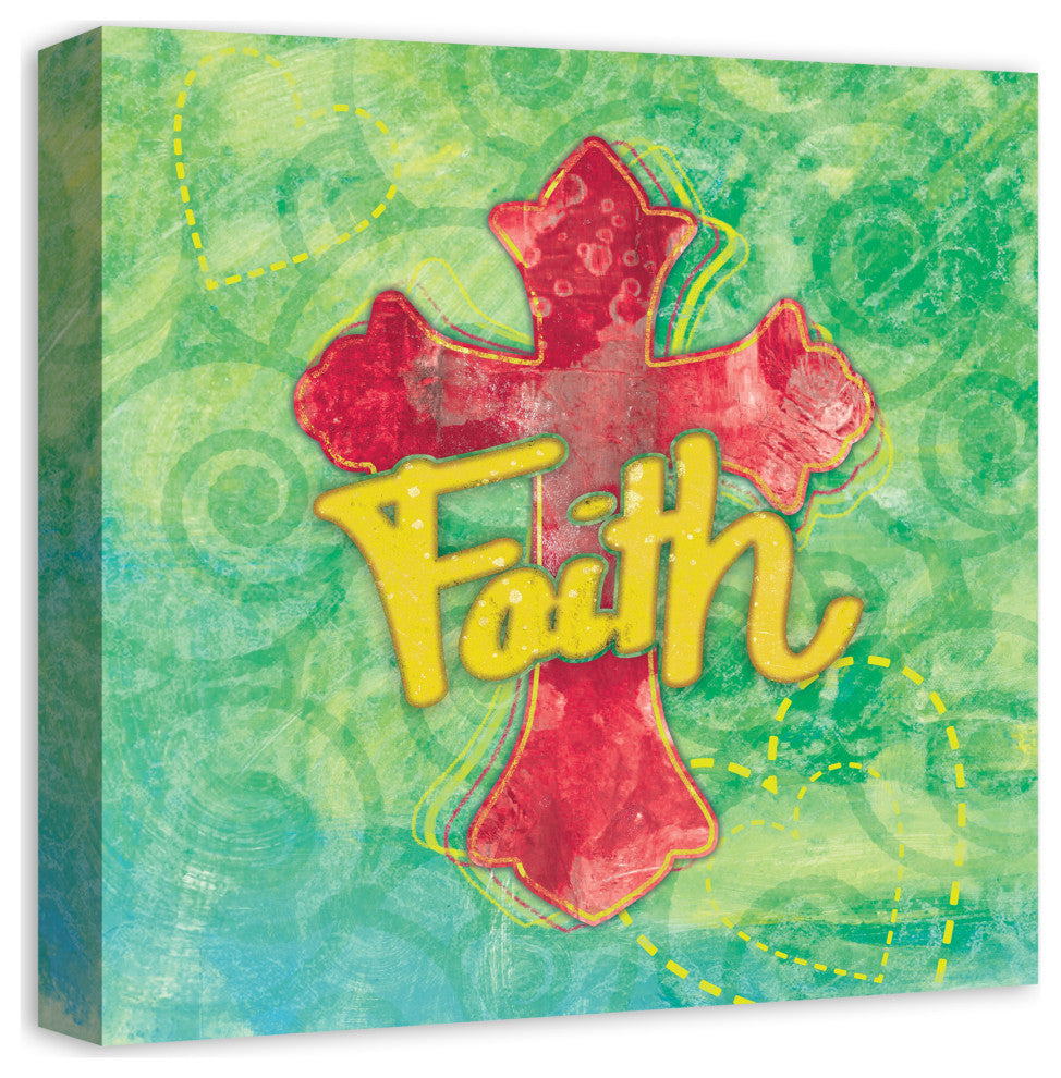 Cross Faith 16x16 Canvas Wall Art