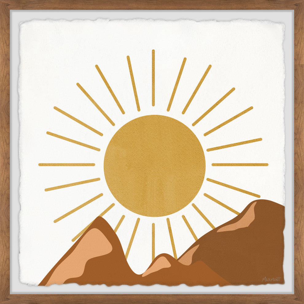 "The Mountain Ridge" Framed Painting Print, 32x32