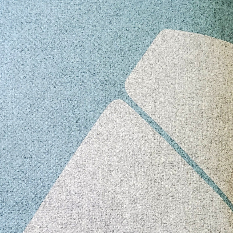 Boketto Paradiso Blue Throw Pillow 19x19, with Polyfill Insert