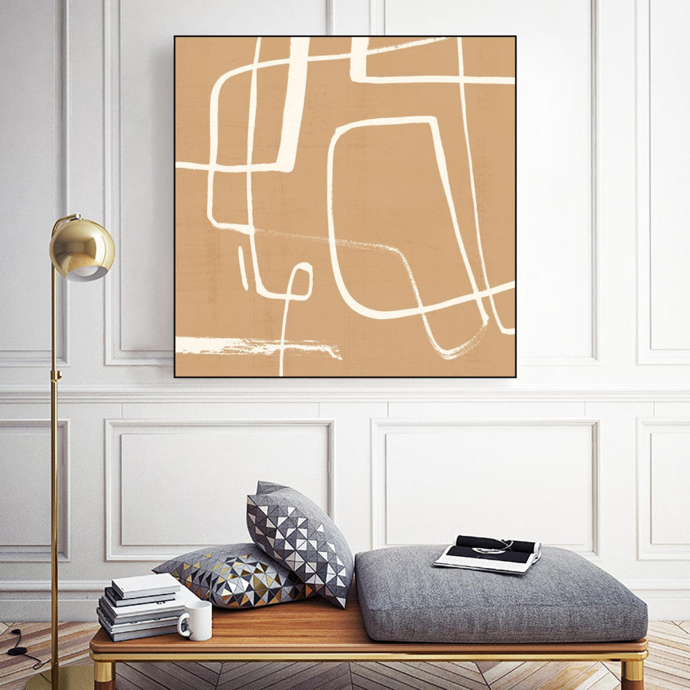 "Wayfinder II" Framed Canvas by Giant Art 30"x30"