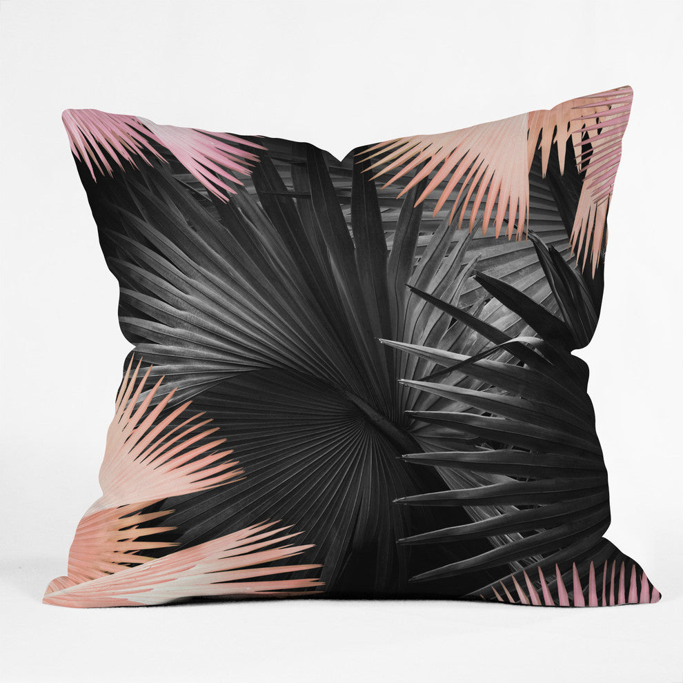 Iveta Abolina Midnight Coral Throw Pillow