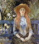 Berthe Morisot On a Bench, 20"x25" Wall Decal Print
