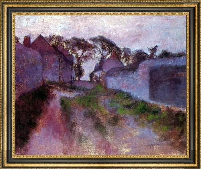 Edgar Degas at Saint-Valery-Sur-SommeFramed Premium Canvas Print, 20"x16"