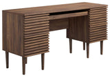 Render Office Desk, Walnut