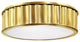 Middlebury, 13-inch Round Flush Mount, Aged Brass Finish, Glass Shade