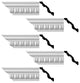 Ornate Cornice White Urethane Design 5 Pieces Totaling 480" Length