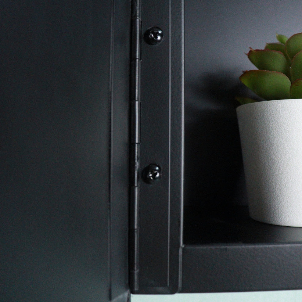 Rectangular Framed Surface/Recessed Mount Mirrored Medicine Cabinet with Shelves