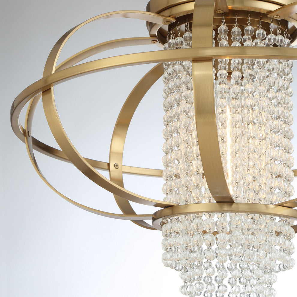 Idlewild 1-Light Ceiling Light, Warm Brass