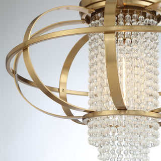 Idlewild 1-Light Ceiling Light, Warm Brass