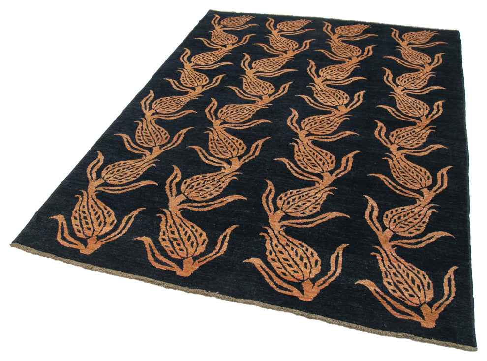 Rug N Carpet - Handmade Oriental 5' 9" x 7' 10" One-of-a-Kind Oushak Area Rug