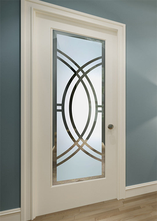 Interior Prehung Door or Interior Slab Door - Demi Circle - Primed - 24" x...