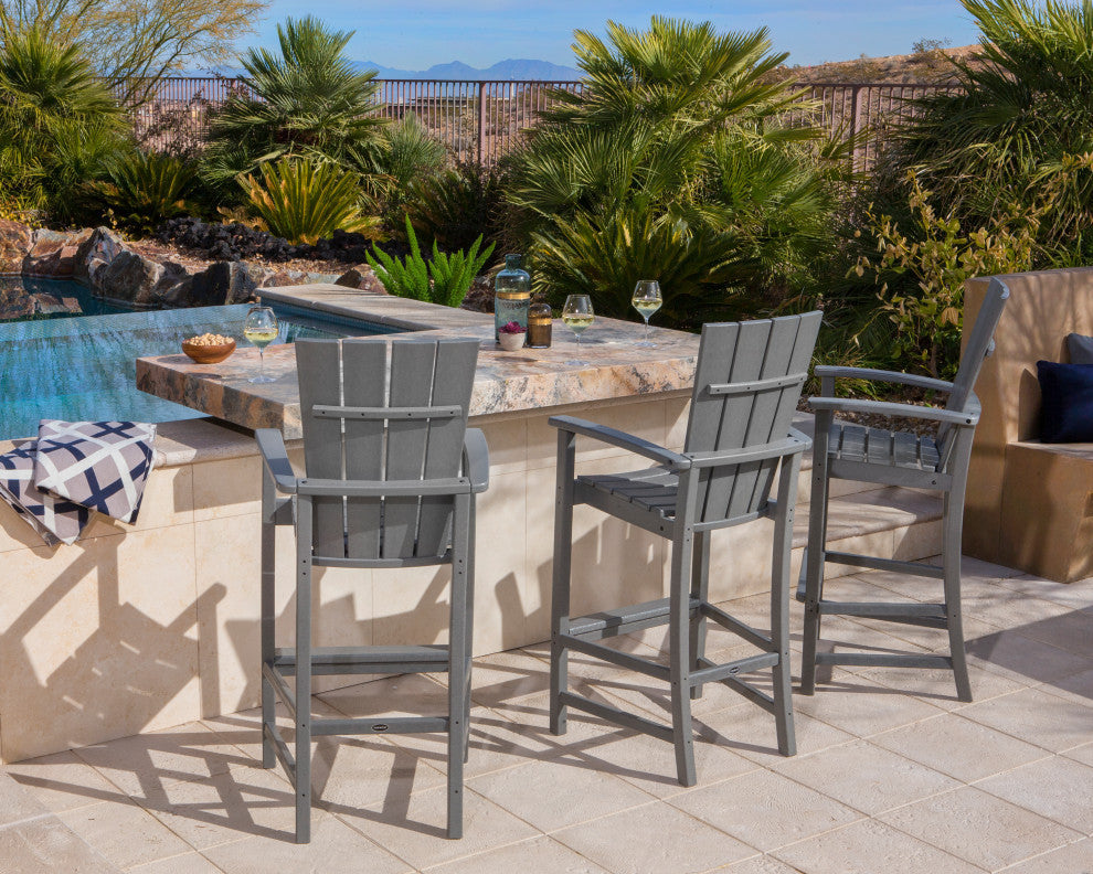 POLYWOOD Quattro 3-Piece Bar Set, Aruba